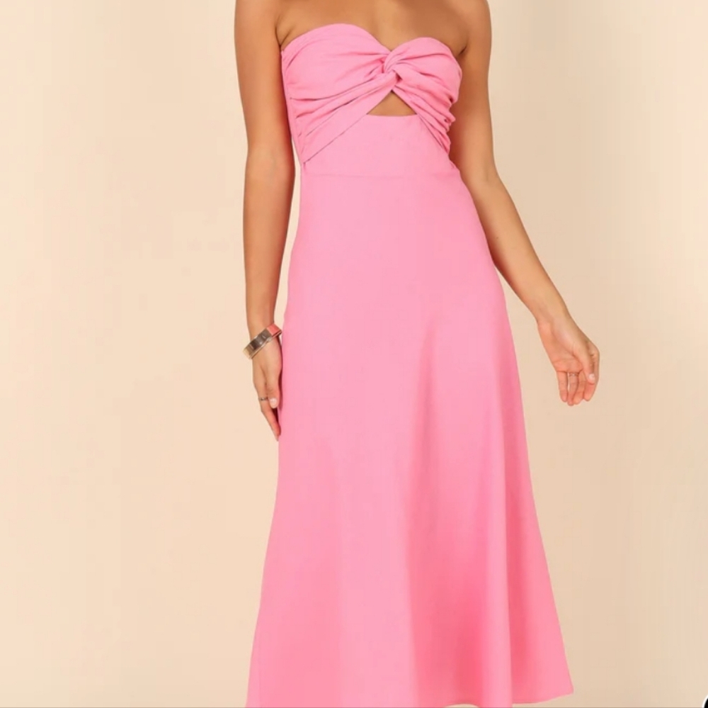 Petal & Pup Pink Strapless Dress